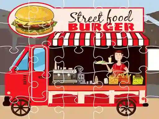 Spel Burger Trucks Jigsaw online