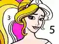 Spel Princess Coloring By Number online