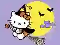 Spel Coloring Book: Kitty Halloween online
