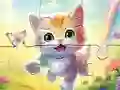 Spel Jigsaw Puzzle: Kitten With Butterfly online