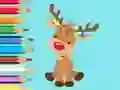 Spel Coloring Book: Cute Christmas Reindeer online