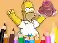 Spel Coloring Book: Simpson Doughnut online