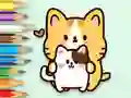Spel Coloring Book: Hugging Cat online