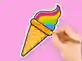Spel Coloring Book: Rainbow Ice Cream online