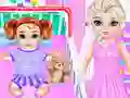 Spel Little Elsa Caring Day online
