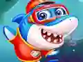 Spel Little Panda Shark Family online