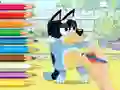 Spel Coloring Book: Bluey And Bingo online