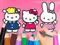 Spel Coloring Book: Hello Kitty With Friends online