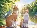 Spel Jigsaw Puzzle: Cats In Pairs online