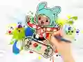 Spel Coloring Book: Toca Boca Skateboard online