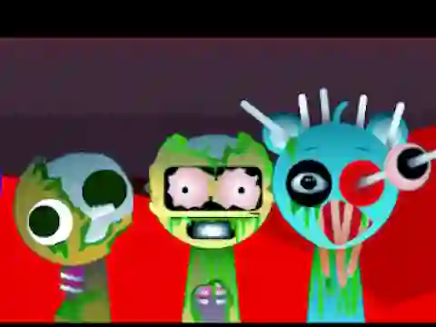 Spel Sprunki Music Scary Beat Box online