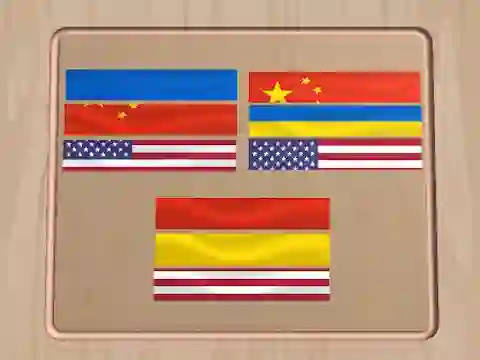 Spel Flag Puzzle Jam: Collect Flags online