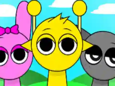 Spel Sprunki Spot the 5 Differences online