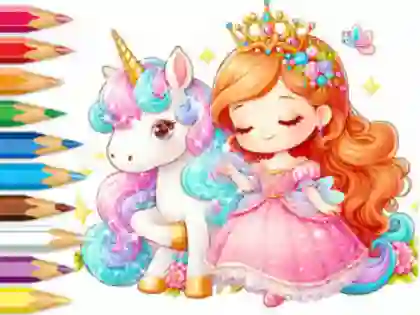 Spel Coloring Book: Unicorn Secret Whisper online