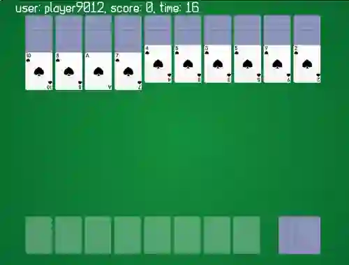 Spel Spider Solitaire Classic Ver online