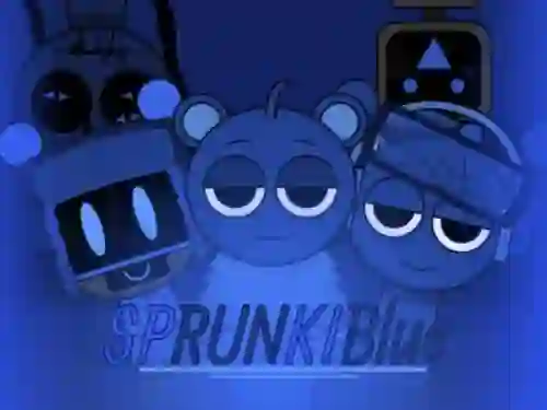 Spel Sprunki Blue Mod online