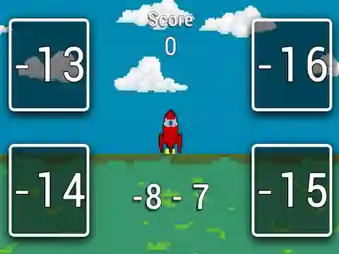 Spel Rocket Math online