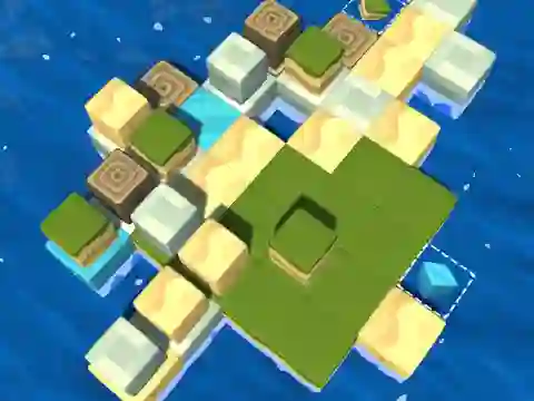 Spel Cube Island: ASMR Relax Puzzle online