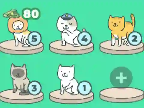 Spel Meow Merge online