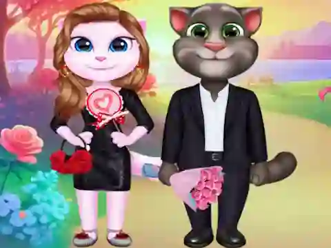 Spel Kitty Couple Lovely Valentine online