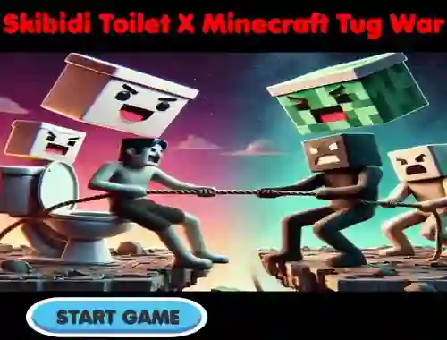 Spel Skibidi Toilet X Minecraft Tug War online