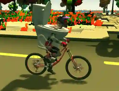 Spel Skibidi Toilet Bike Riding online