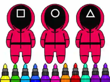 Spel Coloring Book: Squid Game Mask online