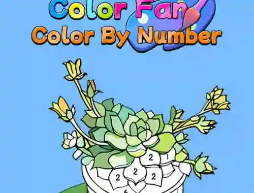 Spel Color Fan Color By Number online