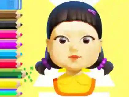 Spel Coloring Book: Squid Game Doll online