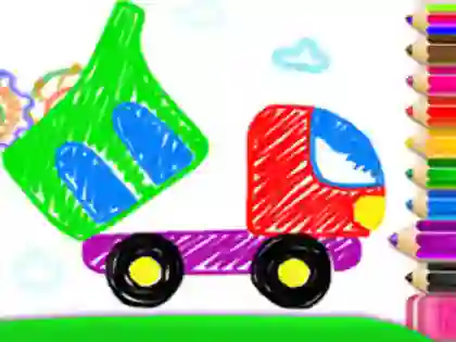 Spel Toddler Drawing: Tanker Truck online