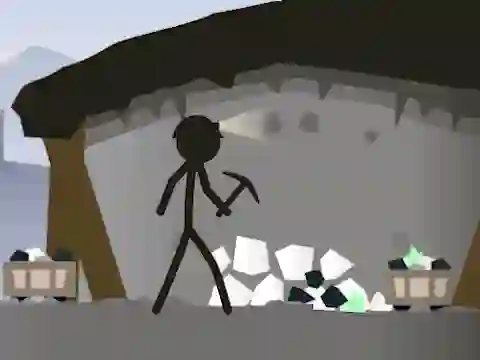 Spel Stickman Mining Simulator online