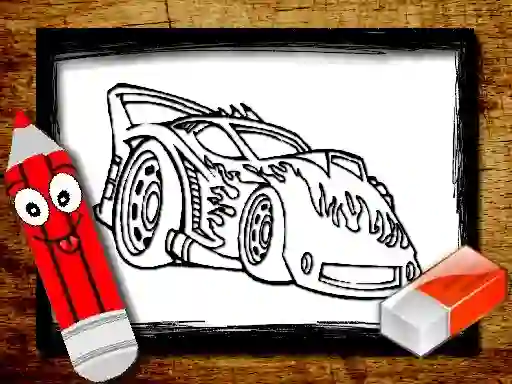 Spel Back To School Car Coloring Book online