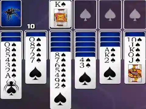 Spel Spades Spider Solitaire online