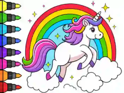Spel Coloring Book: Magical Unicorn online