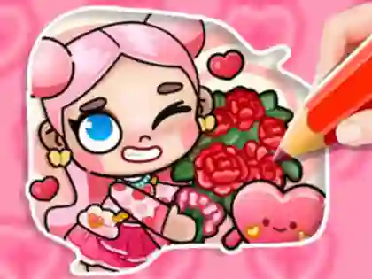 Spel Coloring Book: Avatar Valentine's online
