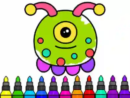 Spel Coloring Book: Alien online