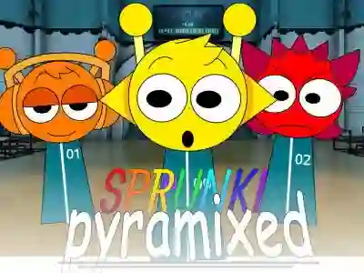 Spel Sprunki Pyramixed: Squid Game online