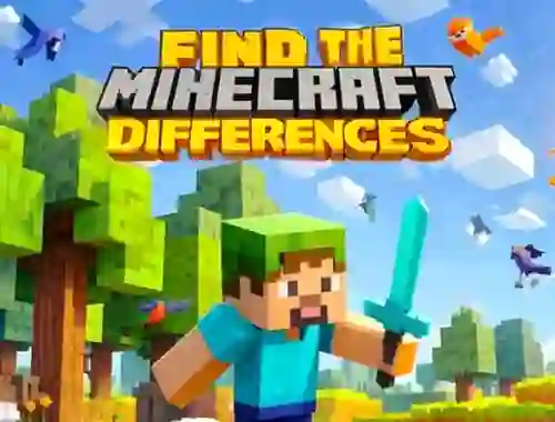 Spel Find The Differences: Minecraft online