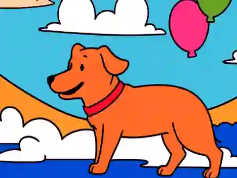 Spel Color By Code: Yellow Dog online