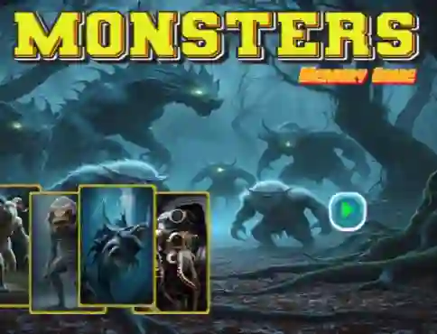 Spel Monsters Memory Game online