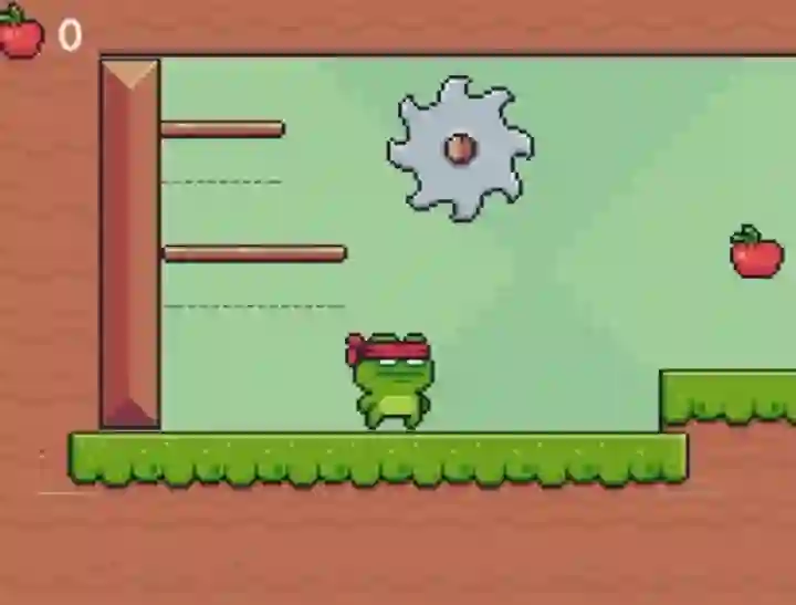 Spel Green Ninja Collects Apples online
