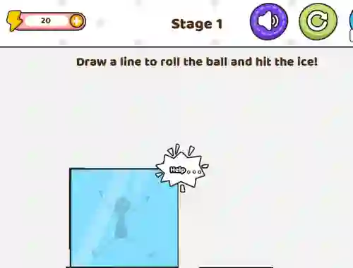 Spel Save The Stick Draw Line online