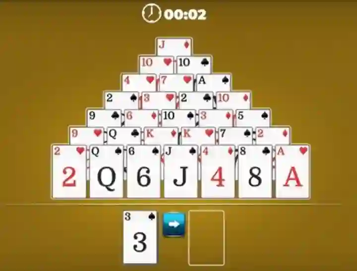 Spel Pyramid Solitaire online