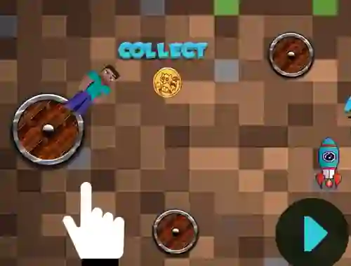 Spel Mineblock Rotate And Fly Adventure online