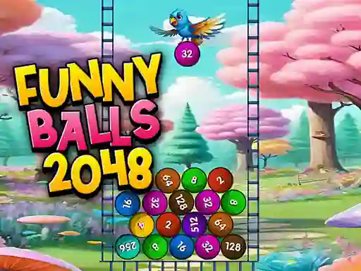 Spel Funny Balls 2048 online
