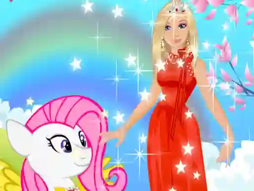 Spel Barbie and Pony Dressup online