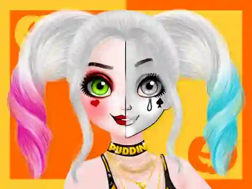 Spel Princess Halloween Makeup Halffaces Tutorial online