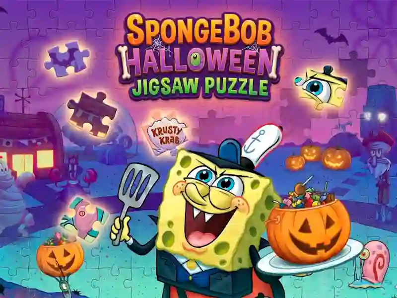 Spel SpongeBob Halloween Jigsaw Puzzle online