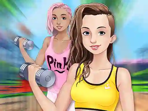 Spel Fitness Girls Dress Up online