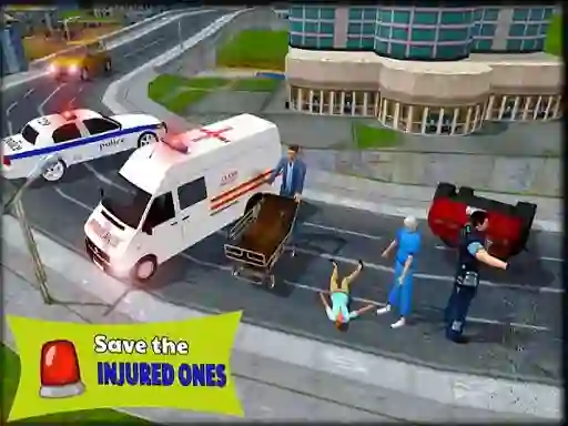Spel Ambulance Rescue Driver Simulator 2018 online